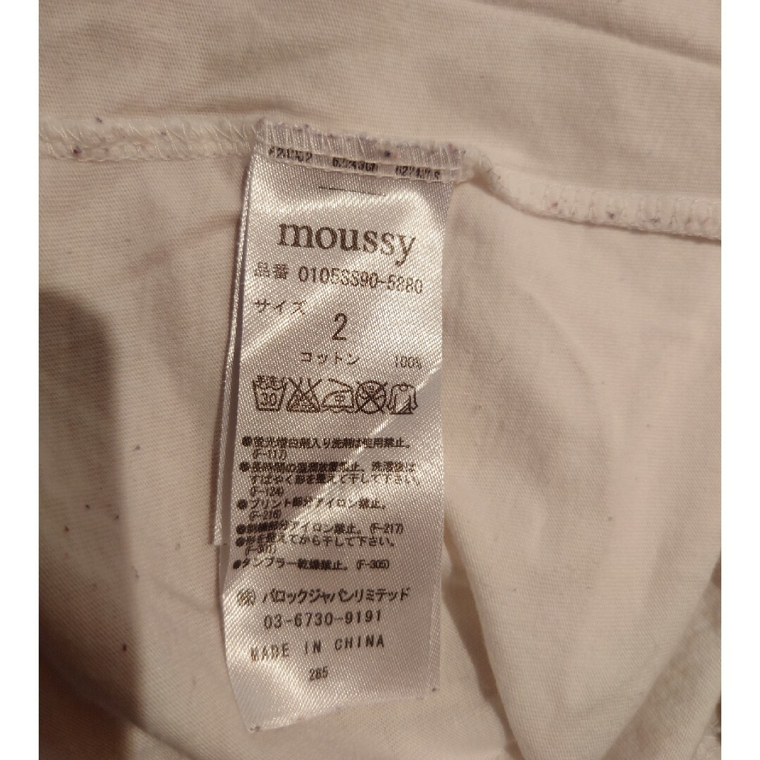 moussy(マウジー)のMOUSSY　ティシャツ レディースのトップス(カットソー(半袖/袖なし))の商品写真