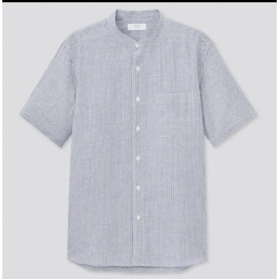 UNIQLO(ユニクロ)のユニクロ　リネンシャツ　半袖　メンズ Sサイズ メンズのトップス(シャツ)の商品写真