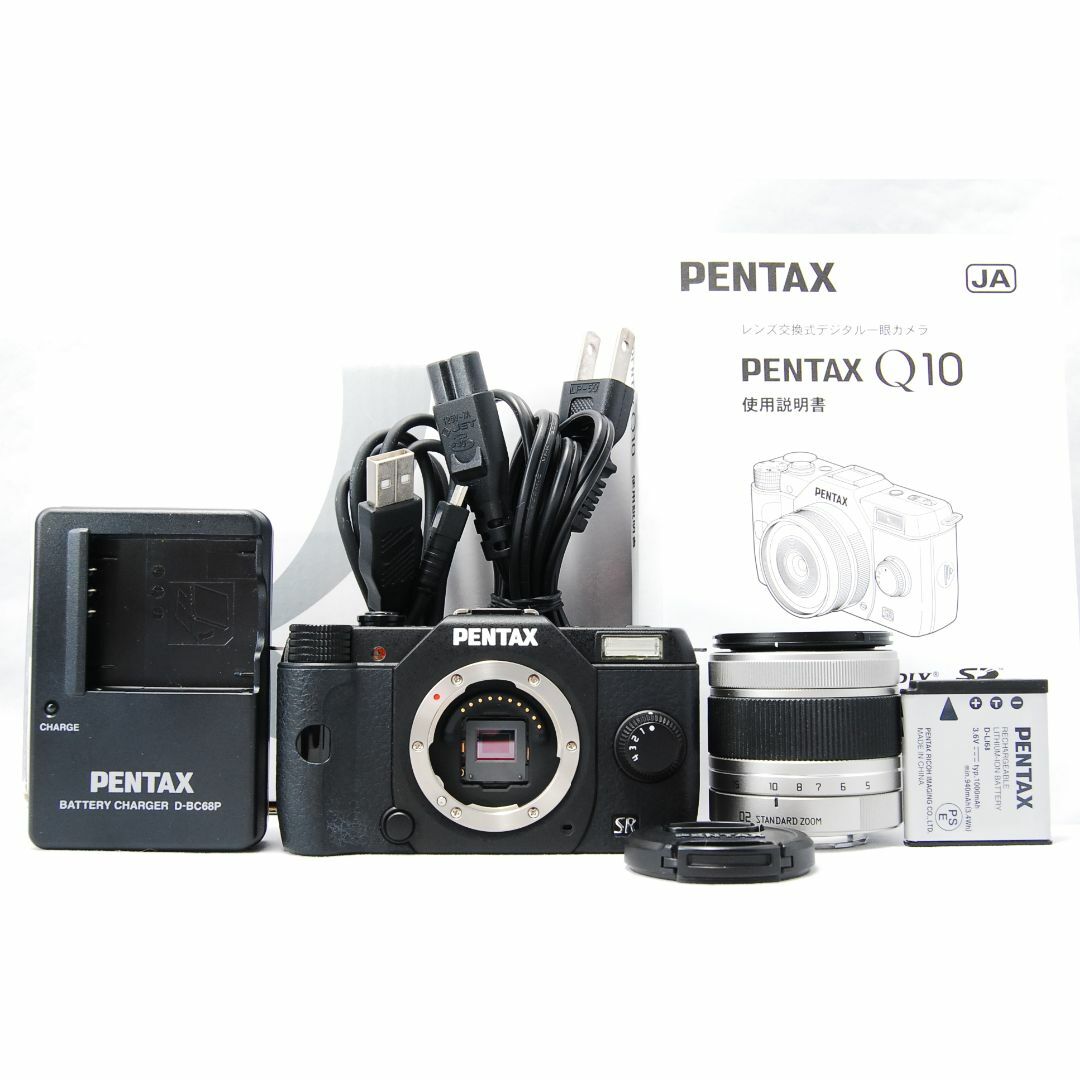 日本超安い PENTAX Q10 ズームレンズキット ブラック ミラーレス一眼 ...