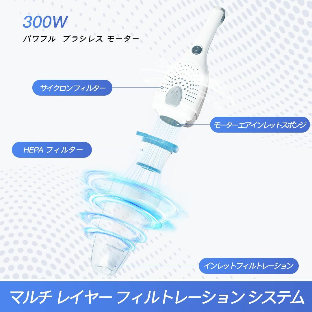 Brocvas 掃除機 コード式 サイクロン スティック型 ハンディ型 2WAY