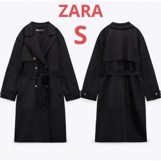 ザラ(ZARA)の(新品) ZARA フェイクスエード ロング トレンチコート(トレンチコート)