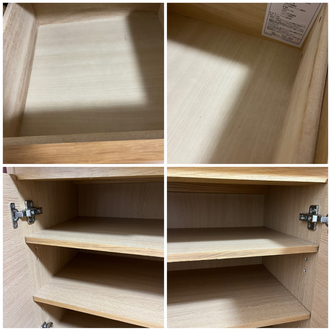 無印良品 キャビネット 無印良品 オーク材 脚付 収納家具 キャビネット廃盤綺麗