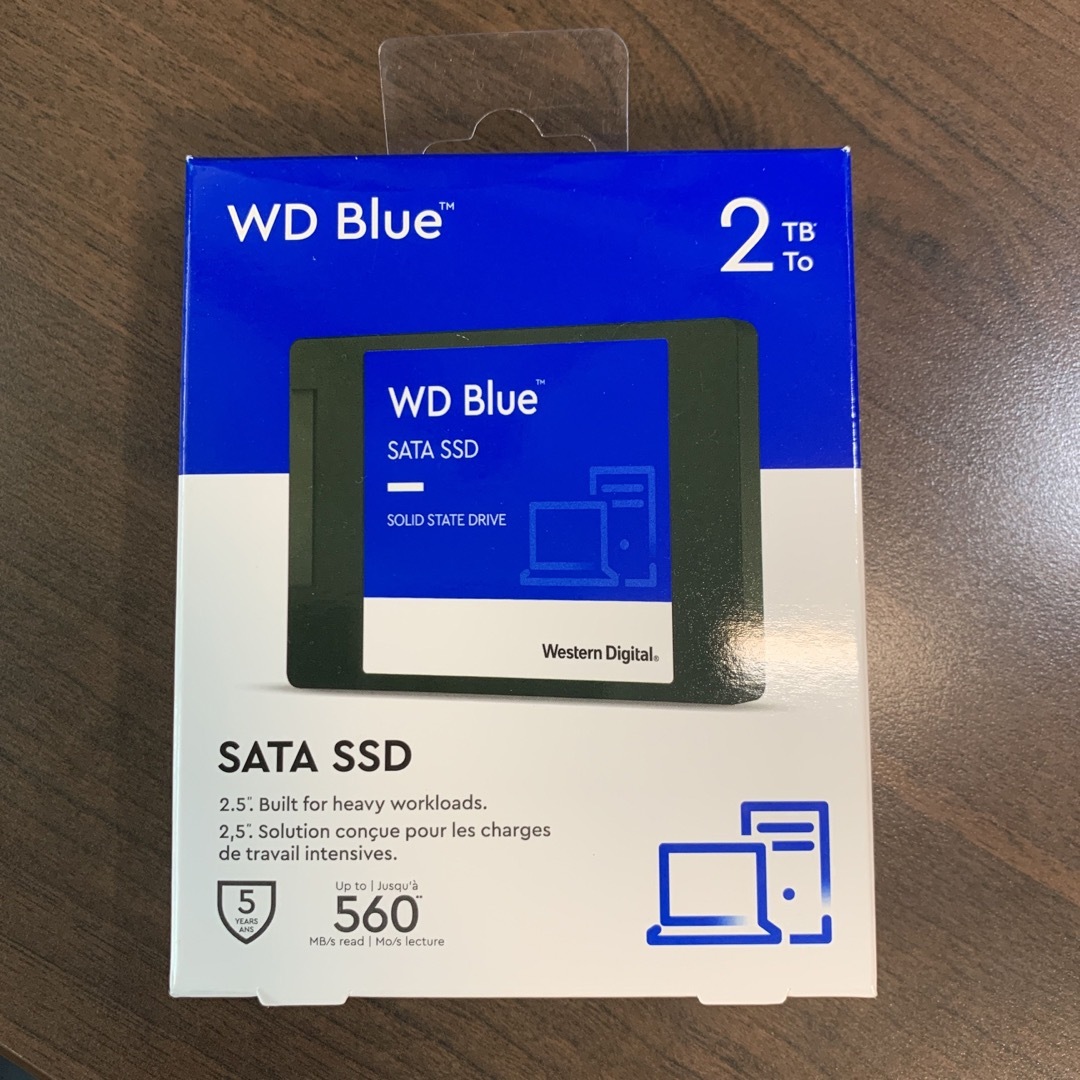 Western Digital WD BLUE 内蔵SSD 2.5インチ 2TBPCパーツ