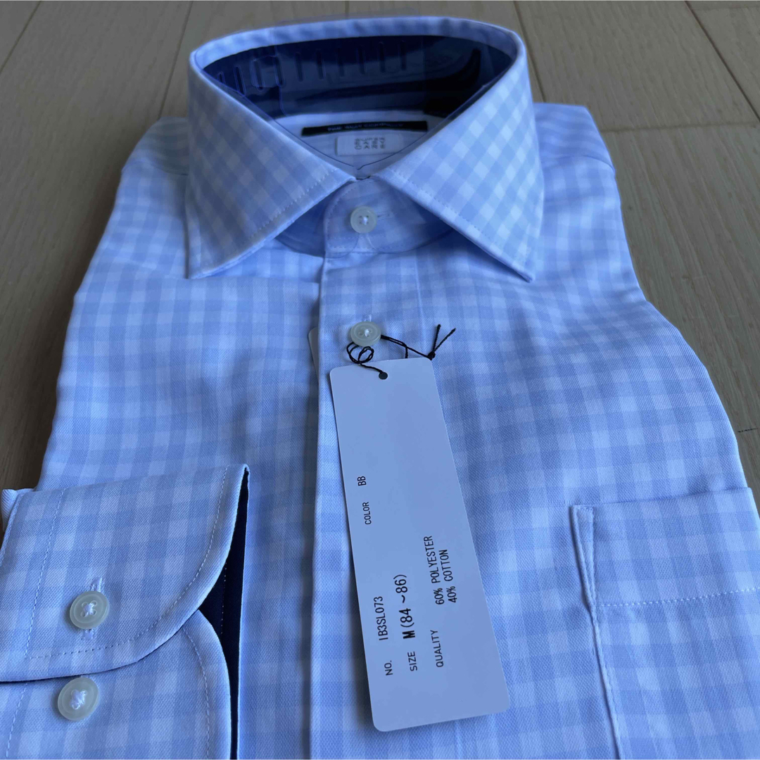 THE SUIT COMPANY(スーツカンパニー)のスーツカンパニー長袖ドレスシャツM39-84cmセミワイドカラー新品チェック メンズのトップス(シャツ)の商品写真