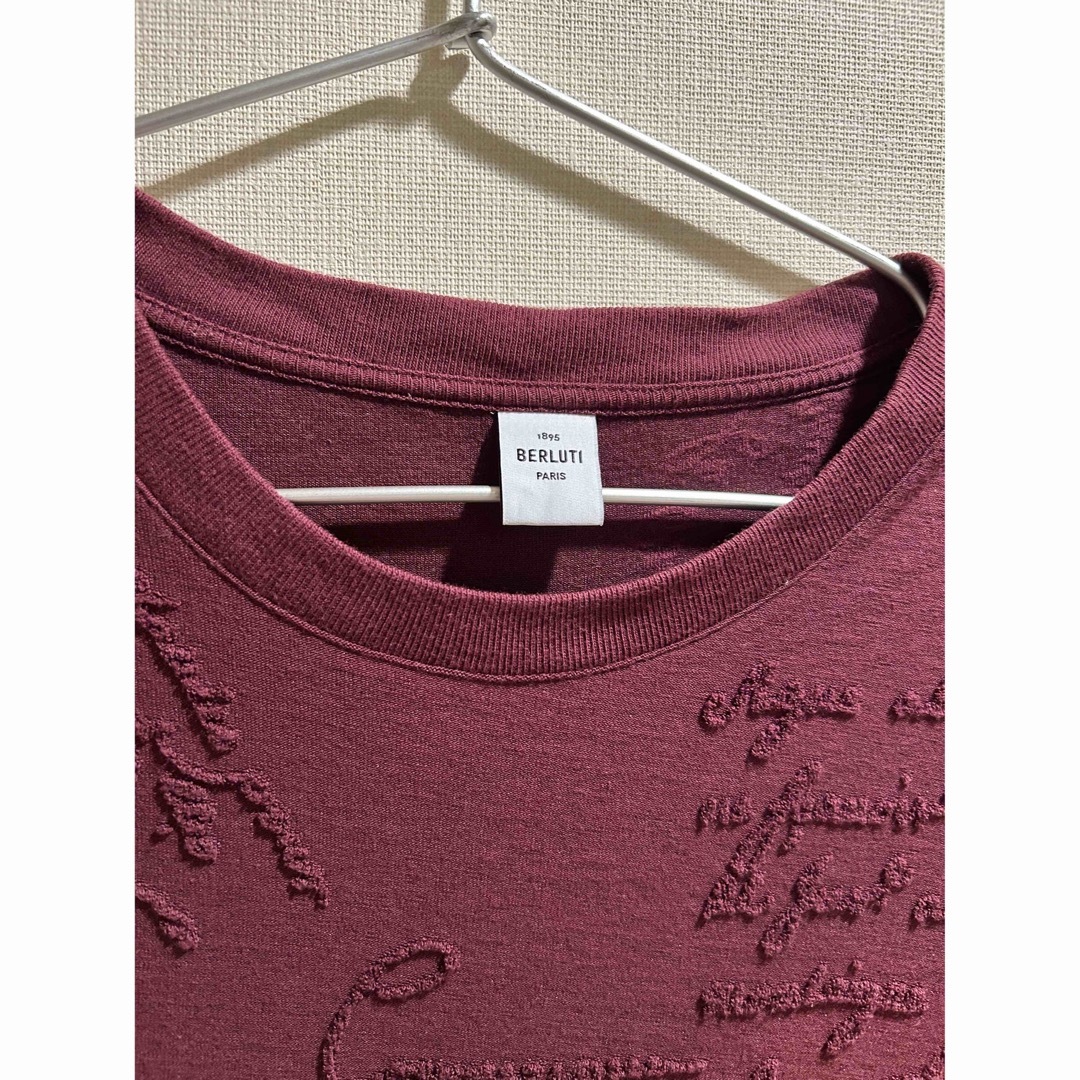 Berluti - BERLUTI カリグラフィー Tシャツ ボルドー サイズMの通販 by ...
