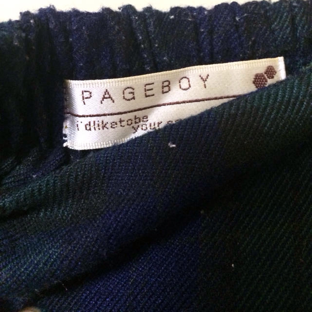 PAGEBOY(ページボーイ)のレトロなチェックロングスカート レディースのスカート(ロングスカート)の商品写真