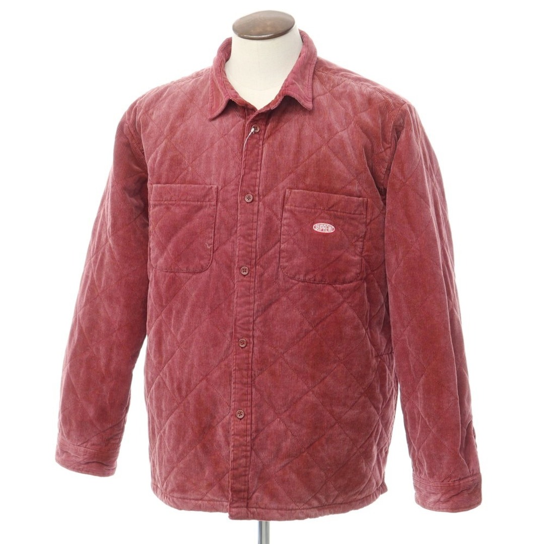 シュプリーム Supreme 2022年秋冬 Quilted Corduroy Shirt コーデュロイ キルティング シャツ ブルゾン【サイズS】【メンズ】