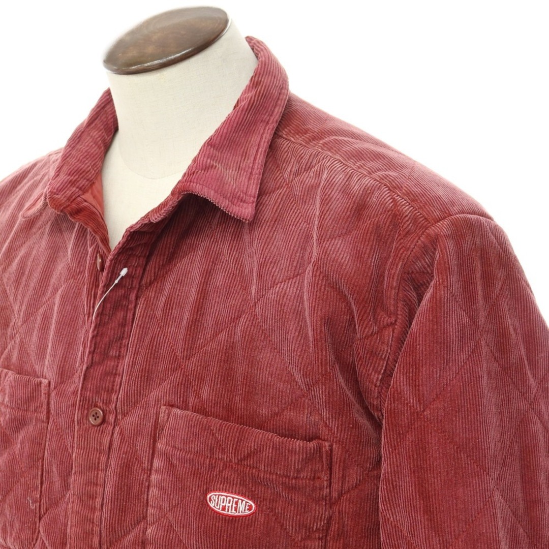 シュプリーム Supreme 2022年秋冬 Quilted Corduroy Shirt コーデュロイ キルティング シャツ ブルゾン【サイズS】【メンズ】