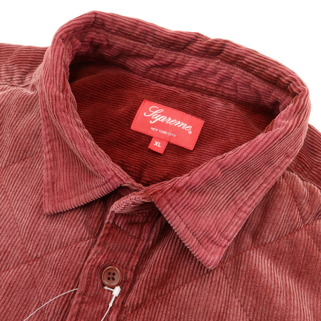 シュプリーム Supreme 2022年秋冬 Quilted Corduroy Shirt コーデュロイ キルティング シャツ ブルゾン【サイズS】【メンズ】