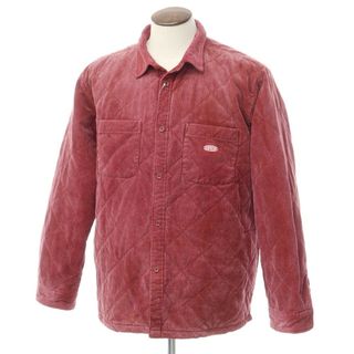 シュプリーム(Supreme)の【中古】シュプリーム Supreme 2022年秋冬 Quilted Corduroy Shirt コーデュロイ キルティングシャツブルゾン ラストレッド【サイズXL】【メンズ】(シャツ)