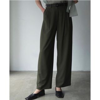 クラネ(CLANE)のクラネ CLANE BASIC TUCK PANTS/ベーシックタックパンツ(カジュアルパンツ)