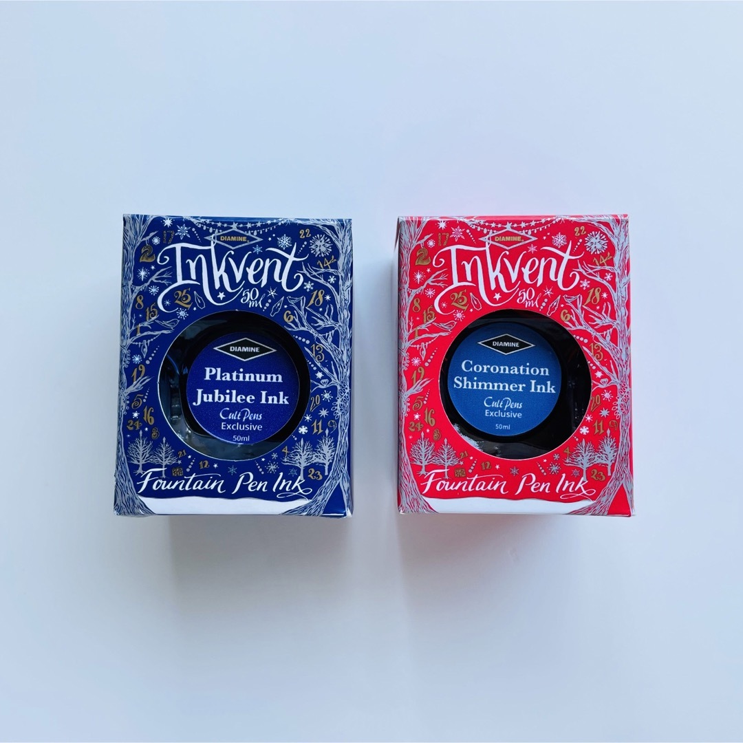 DIAMINE 限定インク2点セット（プラチナジュビリー＆戴冠式）