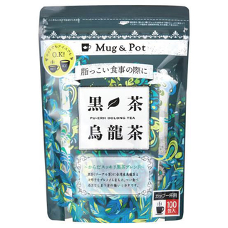 新規入荷　からだに優しい Mug & Pot 黒茶烏龍茶 1.5g X 100(健康茶)
