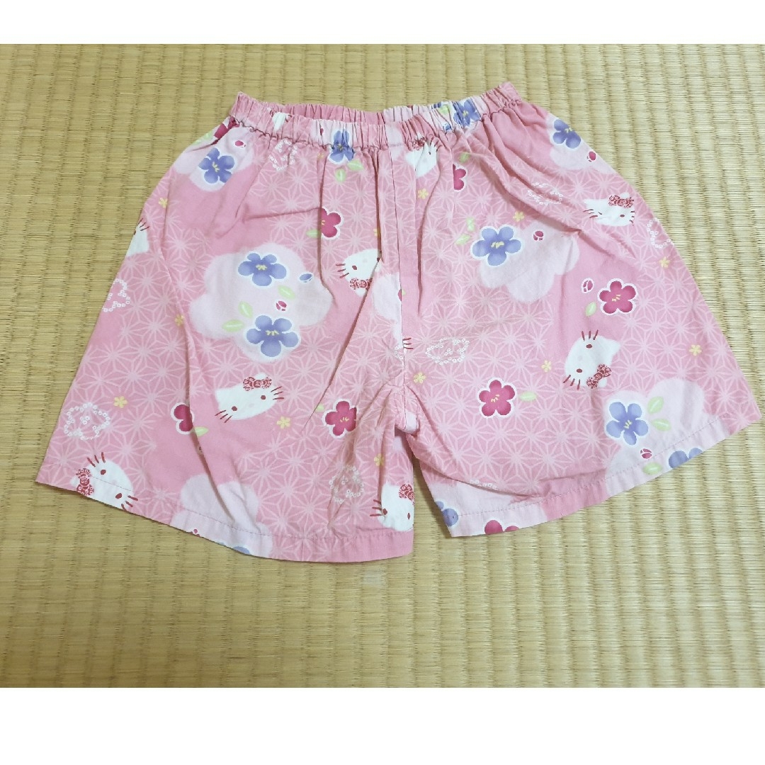 ハローキティ(ハローキティ)の甚平キティちゃん100 キッズ/ベビー/マタニティのキッズ服女の子用(90cm~)(甚平/浴衣)の商品写真