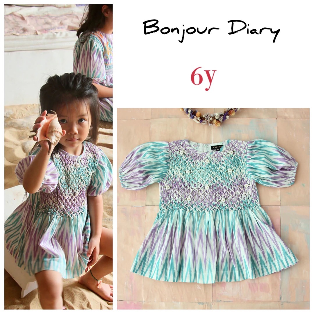 10%OFF Bonjour - Diary チュニック スモックブラウス ブラウス 美品 10%OFF Bonjour - Diary チュニック スモックブラウス ブラウス 美品