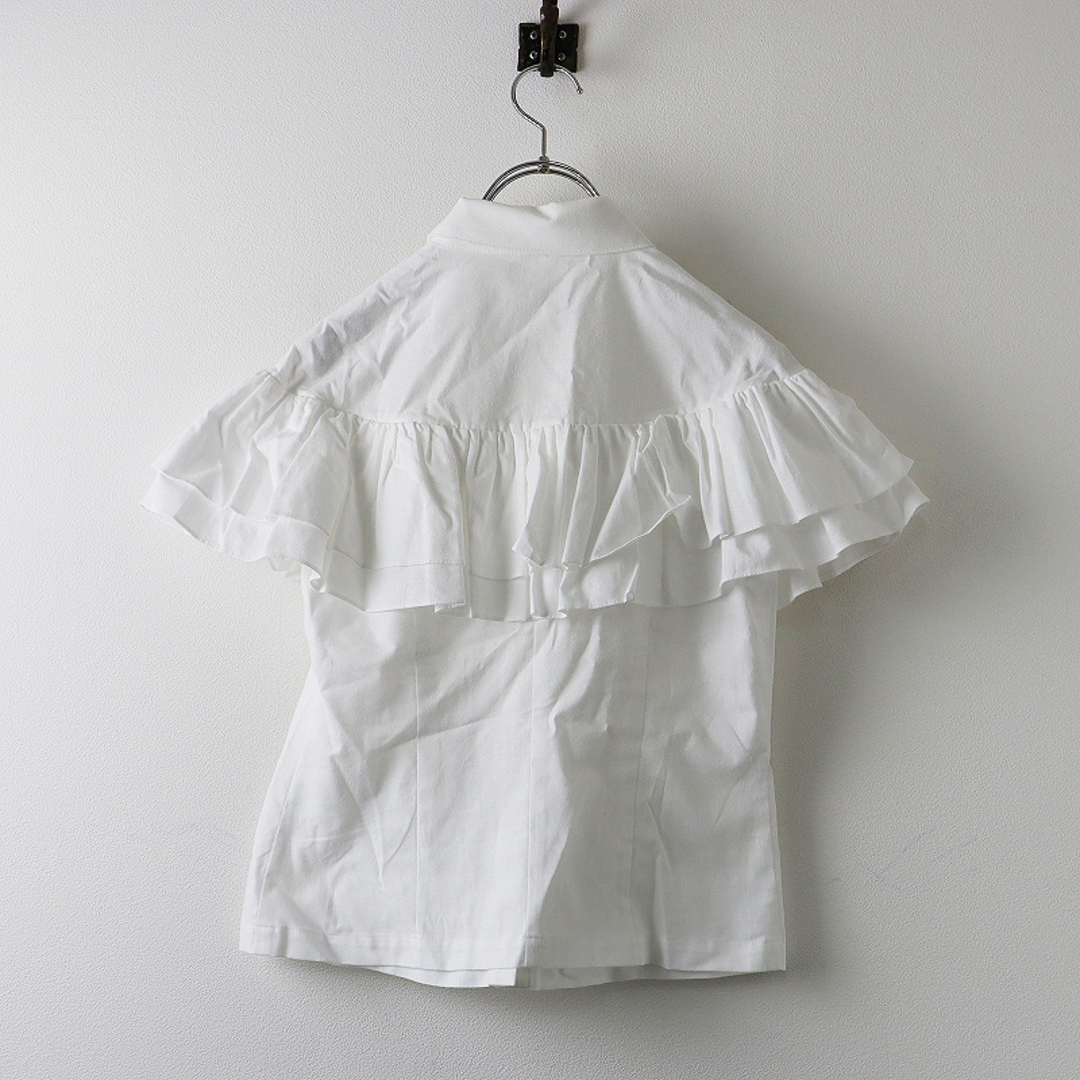 美品 cygne シーニュ ダブルフリルブラウス Florence 0/ホワイト