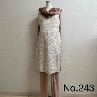 【No.243】インド ネパール 民族衣装 パンジャビドレス (セット/コーデ)