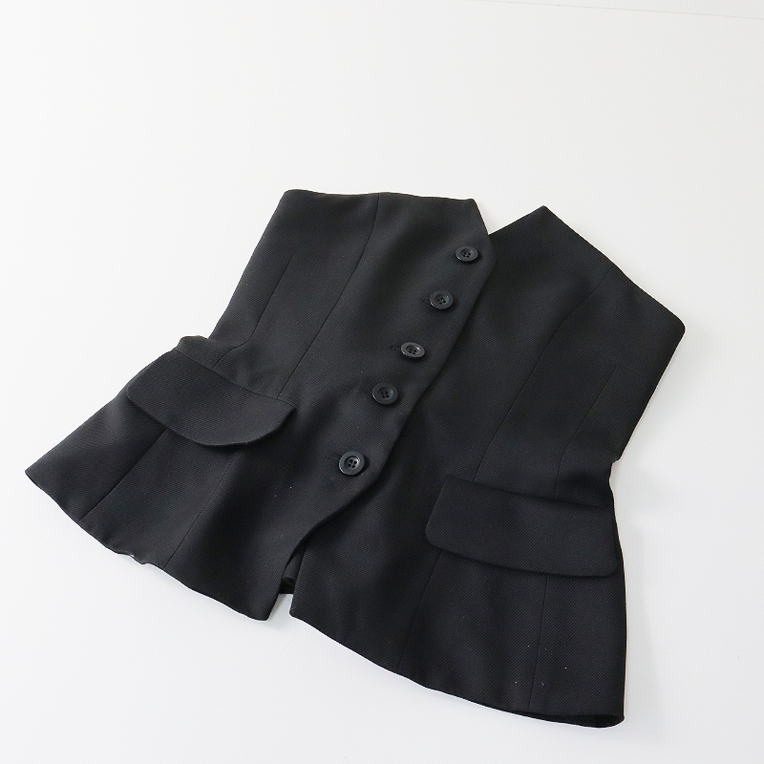 美品 cygne シーニュ フロントボタンビスチェ Nelly 1/ブラック 黒 羽織り ジレ ベスト マニッシュ トップス【2400013450652】 | フリマアプリ ラクマ 美品 cygne シーニュ フロントボタンビスチェ Nelly 1/ブラック 黒 羽織り ジレ ベスト マニッシュ トップス【2400013450652】 | フリマアプリ ラクマ