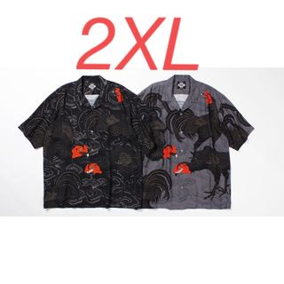 GAKKIN BUDSPOOL 舐達麻　軍鶏シャツ　XXL  BLACK(シャツ)