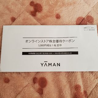 ヤーマン(YA-MAN)のヤーマン 株主優待 5000円分(ショッピング)