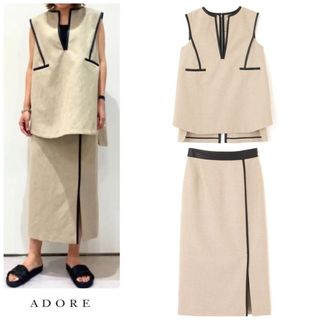 ◆幻◆ 希少新品 定価4.4万円 ADORE オックスデニムワンピース