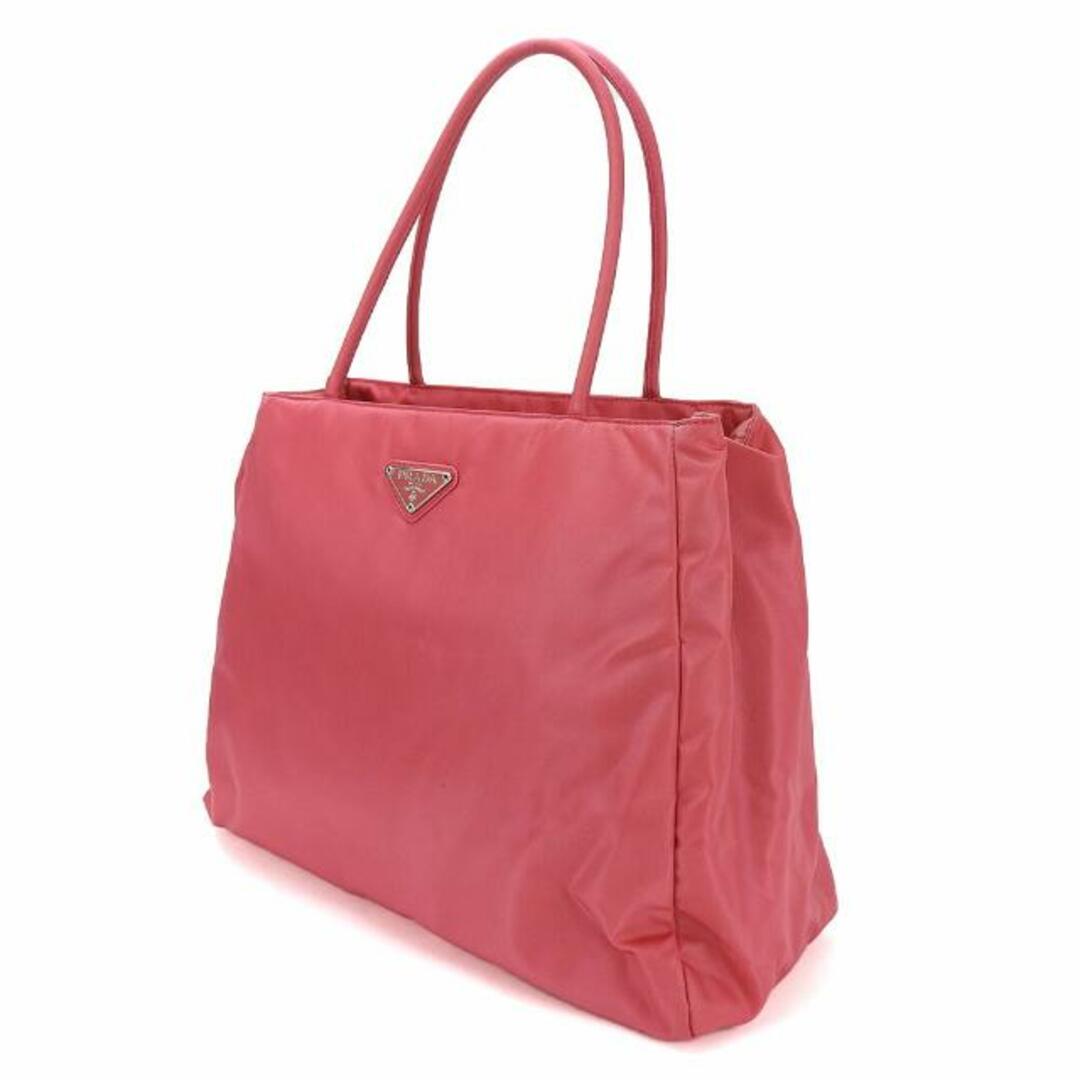プラダ ハンドバッグ B3864 ナイロン ピンク 三角プレート 普段使い カジュアル シルバー金具 レディース 女性 PRADA handbag nylon peonia pink 1