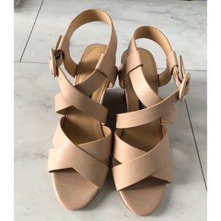 ナインウエスト(NINE WEST)の【NINE WEST】ヒールサンダル　5 1/2  22.5センチ(サンダル)