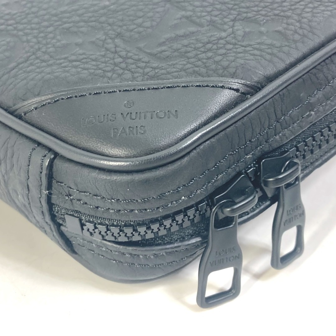 ルイヴィトン LOUIS VUITTON ユティリティ サイドバッグ M53298 モノグラム クロス ボディバッグ ショルダーバッグ トリヨン ブラック 美品