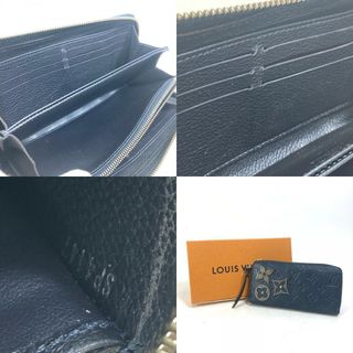 ルイヴィトン LOUIS VUITTON ジッピー ウォレット M62069 モノグラムアンプラント ラウンドファスナー 長財布 モノグラムアンプラントレザー マリンメタル ネイビー系