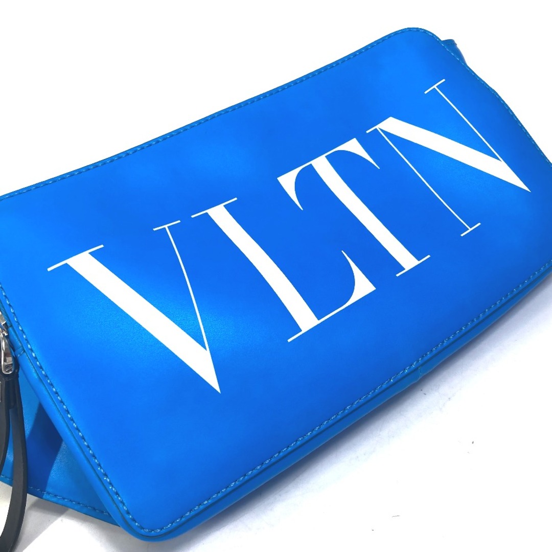 VALENTINO(ヴァレンティノ)のヴァレンティノ VALENTINO ボディバッグ TY0B0719 VLTN ロゴ クロス ショルダーバッグ カバン ウエストバッグ レザー ブルー メンズのバッグ(ウエストポーチ)の商品写真
