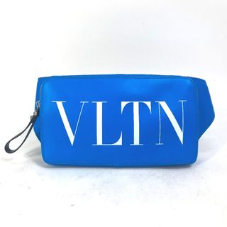 VALENTINO - ヴァレンティノ VALENTINO ボディバッグ TY0B0719 VLTN ロゴ クロス ショルダーバッグ カバン ウエストバッグ レザー ブルー