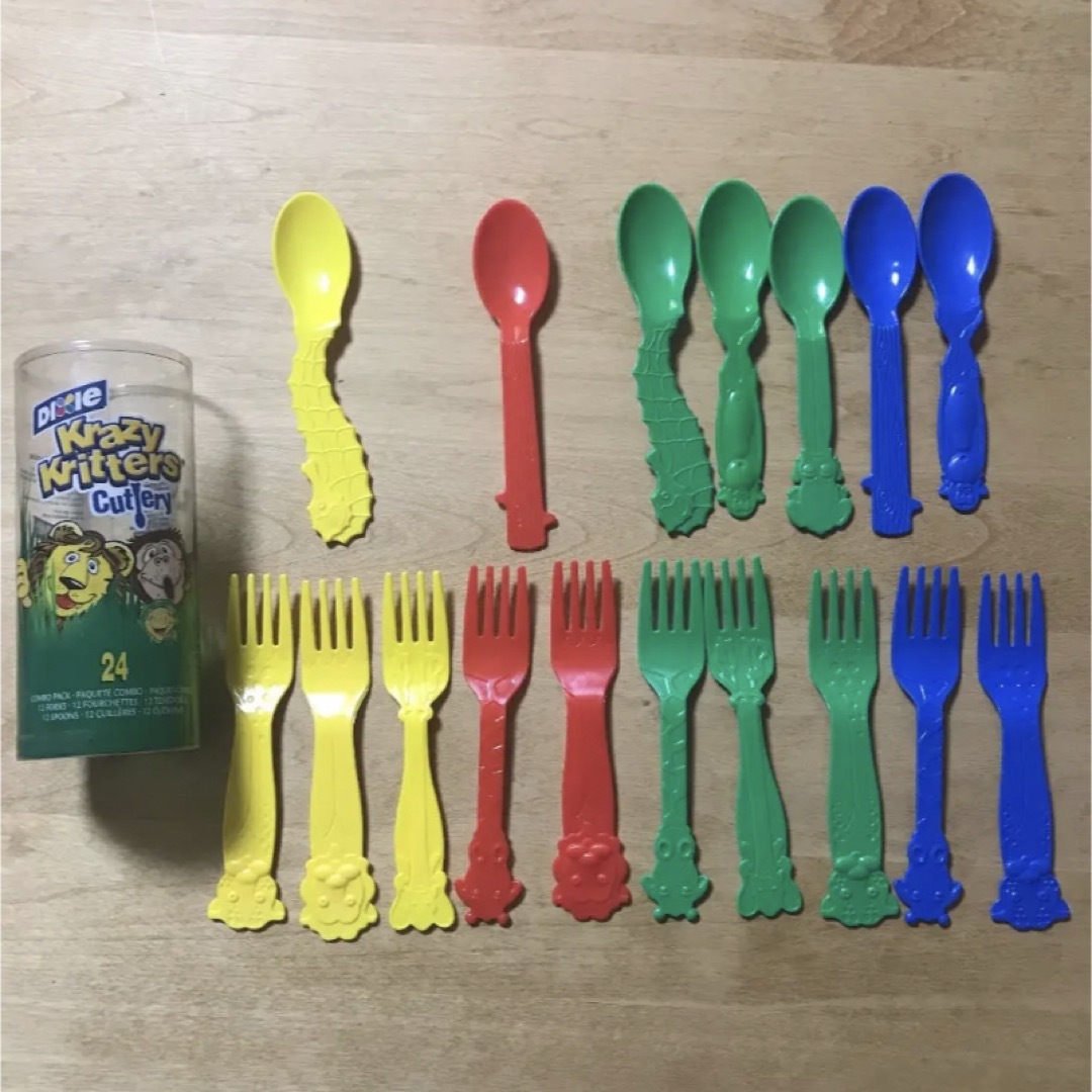 動物 プラスチックカトラリー
