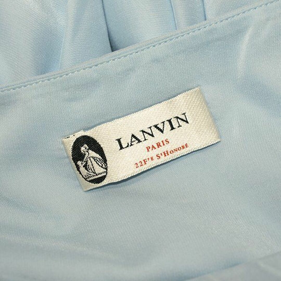 LANVIN - ランバン ワンショルダードレス◇36サイズ・ライトブルー