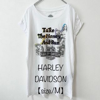 ハーレーダビッドソン(Harley Davidson)のHARLEY/ハーレーダビッドソン★半袖Tシャツ★ノースリーブ★ホワイト/白★M(Tシャツ/カットソー(半袖/袖なし))