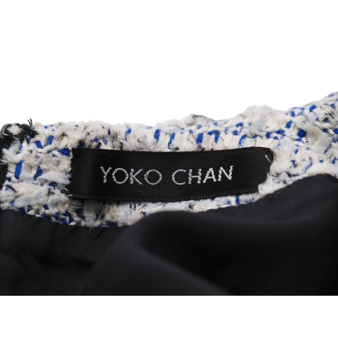 【美品】YOKO CHAN ツイードバルーンワンピース ノースリーブ 38