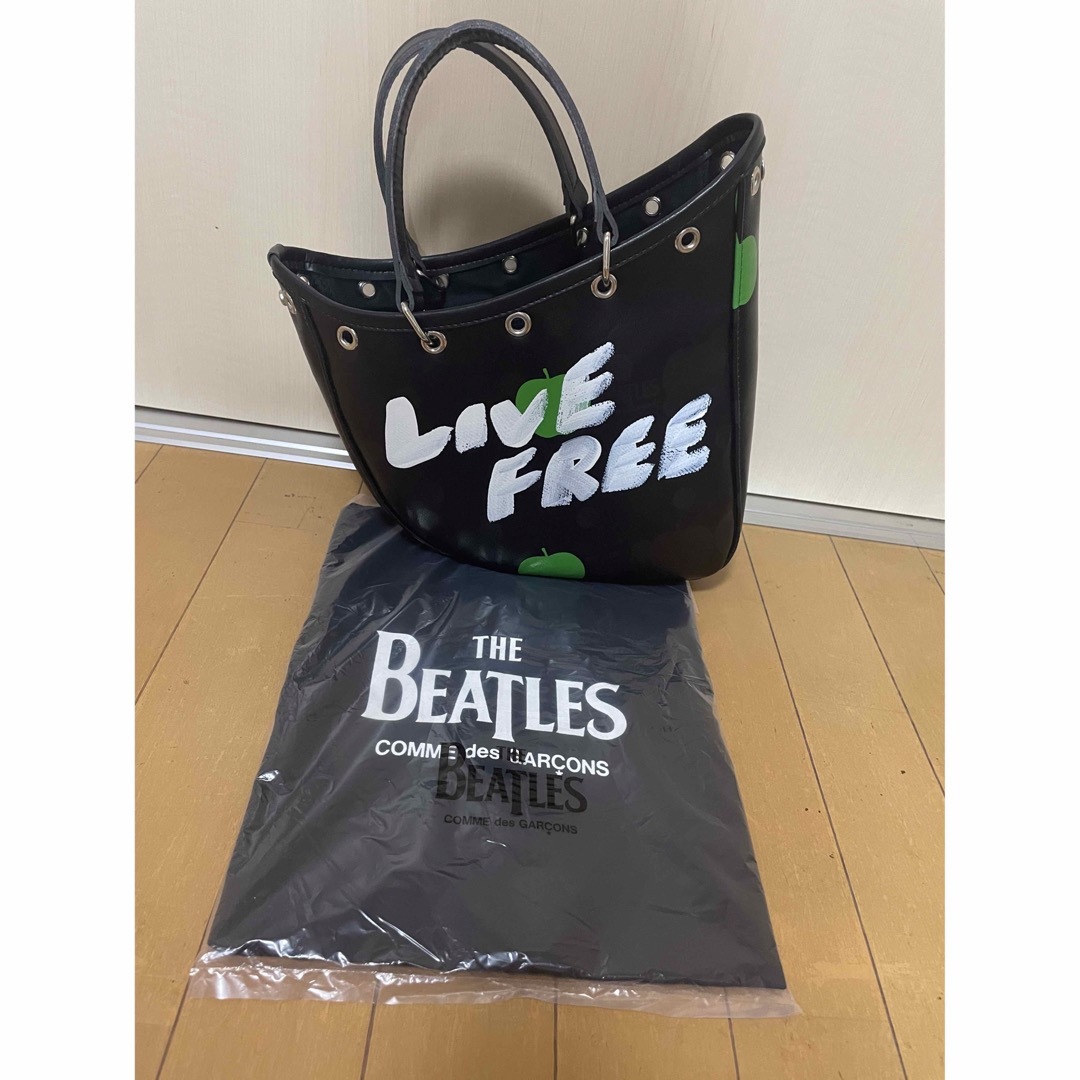 コムデギャルソン 青山限定 ビートルズ BEATLES メッセージペイントバッグ