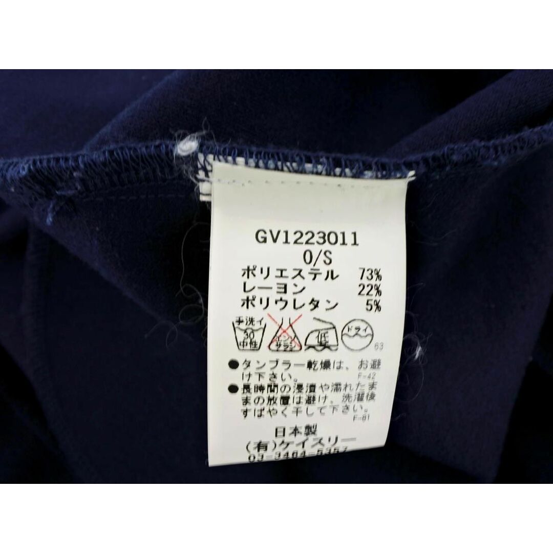 G.V.G.V.(ジーヴィジーヴィ)のG.V.G.V. ジーヴィジーヴィ バックオープン Aライン ノースリーブ ワンピース sizeS/濃紺 ■◆ レディース レディースのワンピース(ロングワンピース/マキシワンピース)の商品写真