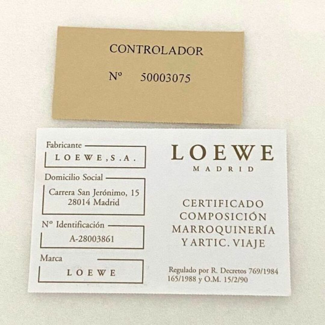 LOEWE(ロエベ)の【美品】ロエベ コインケース 小銭入れ ナッパレザー チェーン付 ブラウン 茶色 レディースのファッション小物(財布)の商品写真