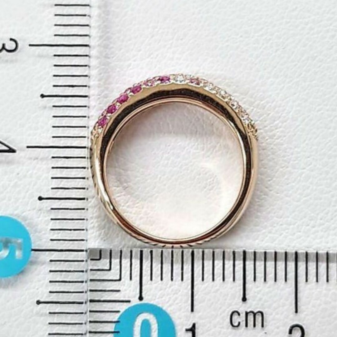 2/美品 ポンテヴェキオ K18PG エテルニーナ サファイア リング 指輪