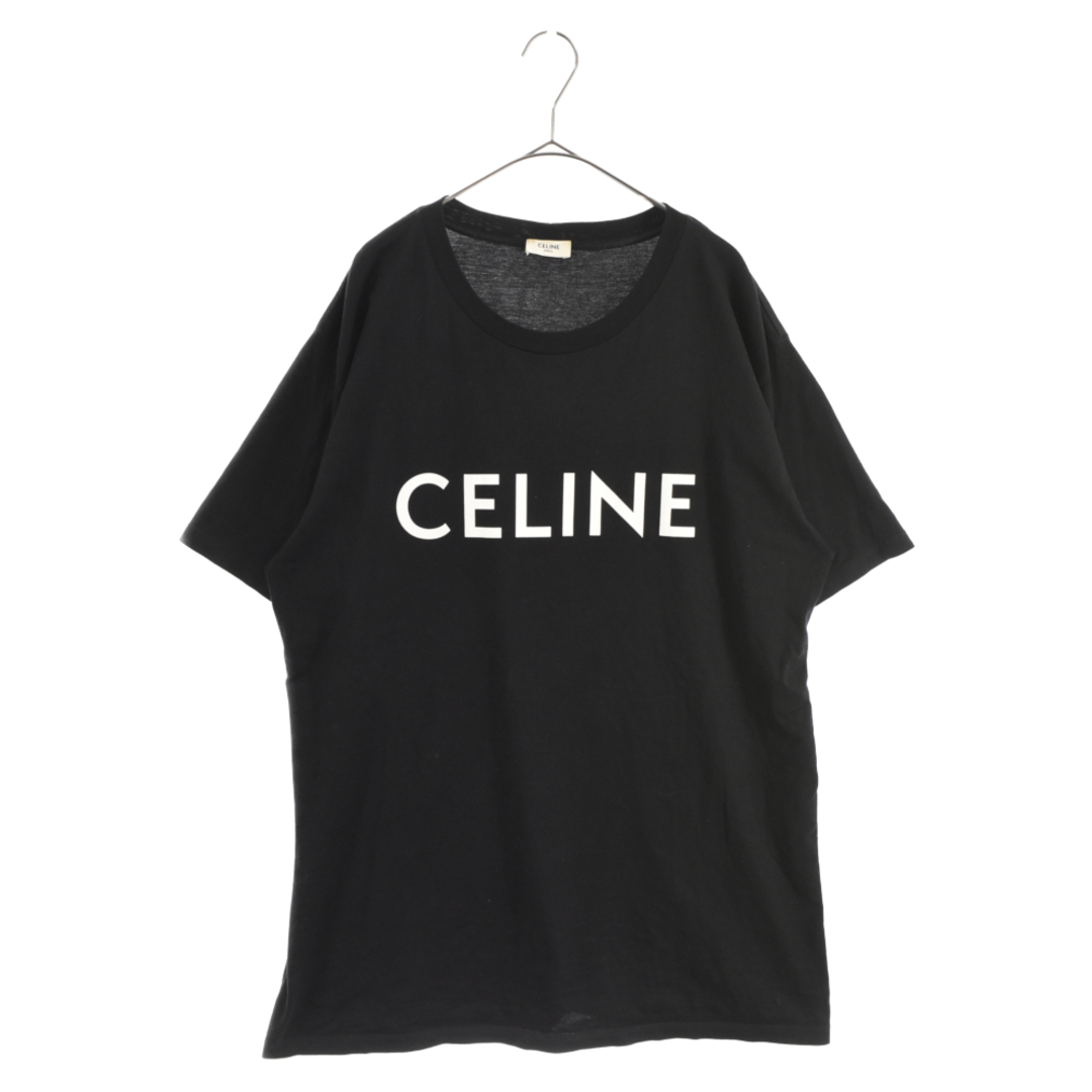 CELINE セリーヌ 22AW ルーズフィット ロゴプリント半袖カットソー Tシャツ ブラック 2X681671Q | フリマアプリ ラクマ