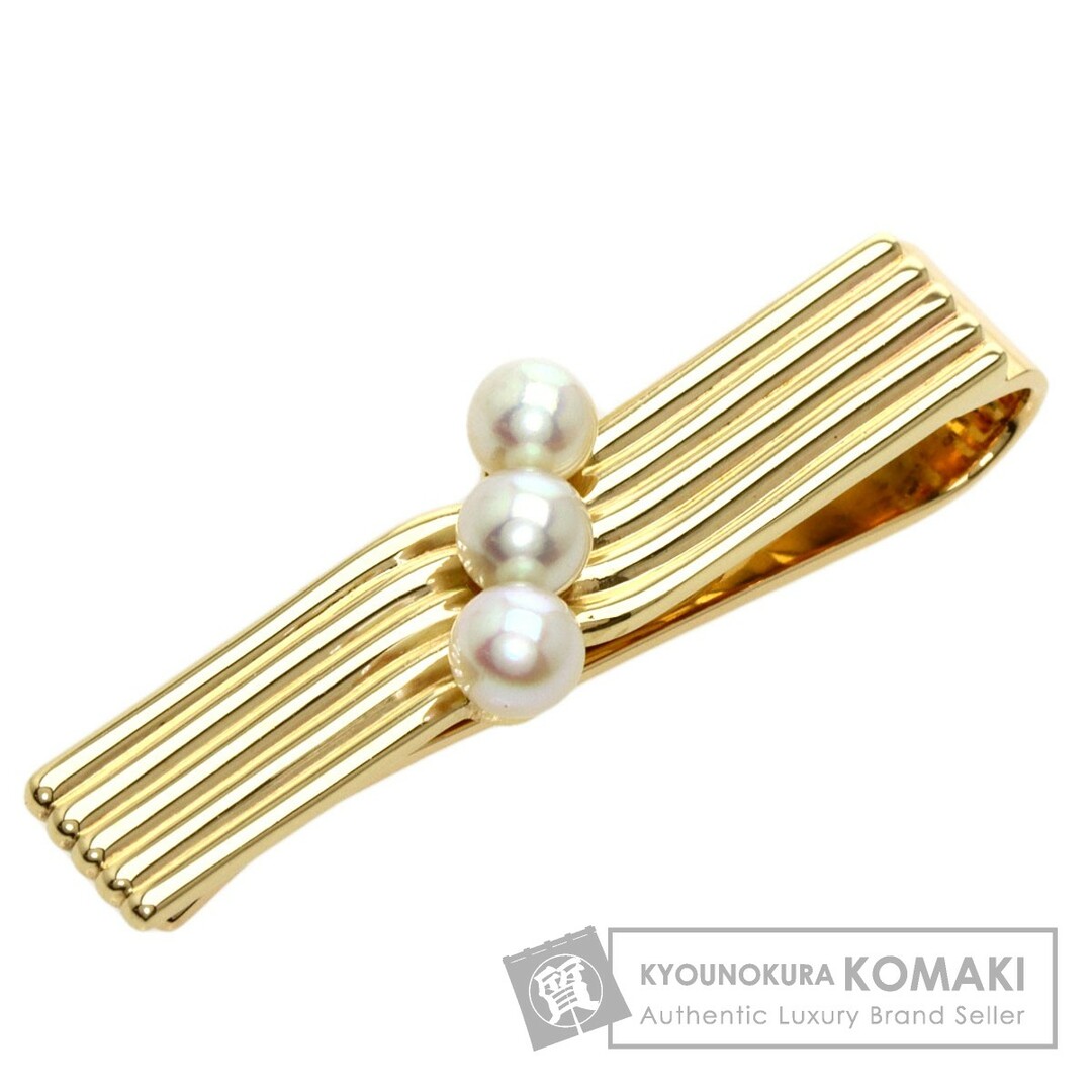 MIKIMOTO パール 真珠 タイピン K14YG メンズ