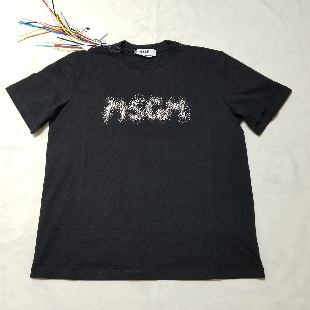 MSGM - MSGM エムエスジイエム ラインストーンロゴTシャツの通販 by