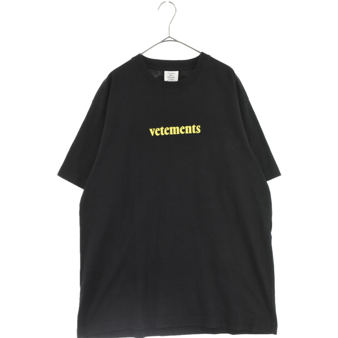 高品質 VETEMENTS ヴェトモン 20SS Logo Tee バックロゴパッチ付き