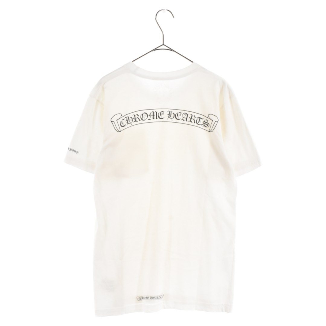 CHROME HEARTS クロムハーツ CH T-SHRT/1 バックスクロールラベルロゴプリント 半袖Tシャツ ホワイト