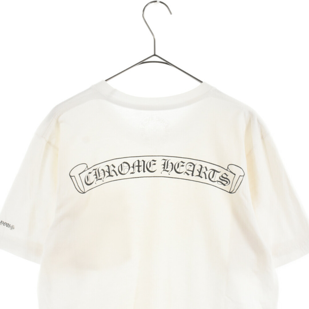 CHROME HEARTS クロムハーツ CH T-SHRT/1 バックスクロールラベルロゴプリント 半袖Tシャツ ホワイト