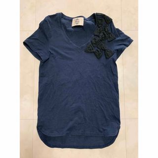 ザラ(ZARA)のKAON　カオン  リボン　Tシャツ　ユナイテッドアローズ(カットソー(半袖/袖なし))