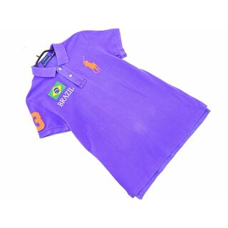 ラルフローレン(Ralph Lauren)のラルフローレン カノコ ビッグポニー ブラジル ポロシャツ sizeM/紫 ■◆ メンズ(ポロシャツ)