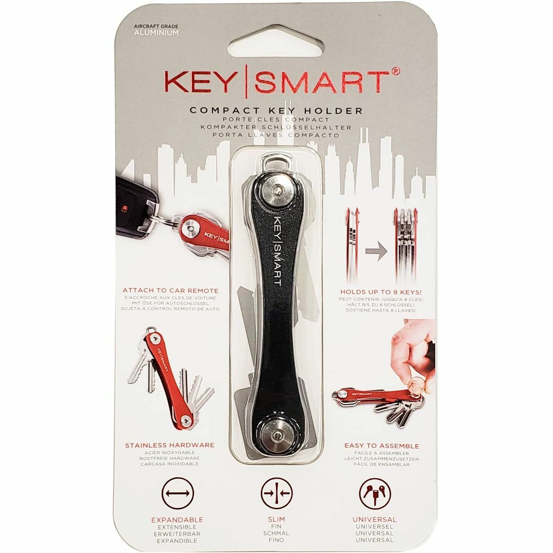 KeySmartキースマートコンパクト キー オーガナイザー、鍵 ホルダー、キー 4