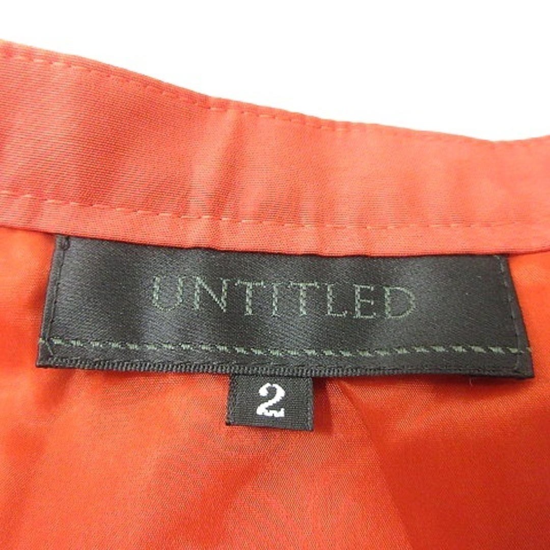 UNTITLED(アンタイトル)のアンタイトル UNTITLED フレアスカート ひざ丈 2 赤 レッド /MN レディースのスカート(ひざ丈スカート)の商品写真