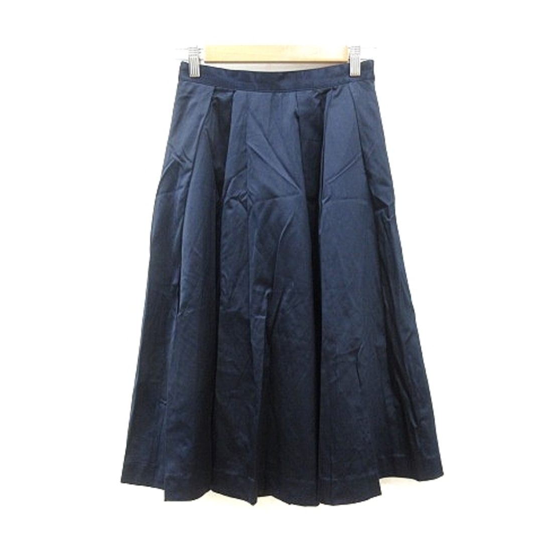 AG by aquagirl(エージーバイアクアガール)のエージーバイアクアガール フレアスカート ミモレ ロング S 紺 ネイビー レディースのスカート(ロングスカート)の商品写真